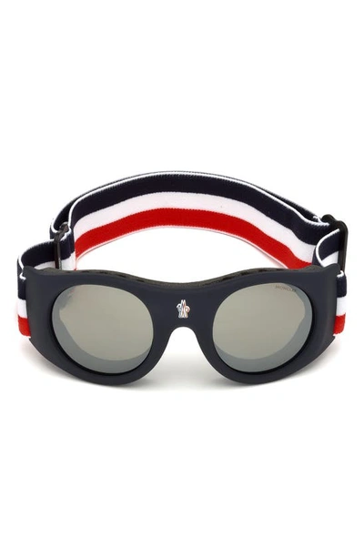Moncler Round Frame Sunglasses In Grey