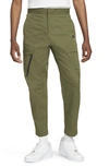 Nike Men's  Sportswear Tech Essentials Woven Unlined Cargo Pants In Rough Green/ Black