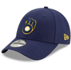 NEW ERA NEW ERA NAVY MILWAUKEE BREWERS GAME THE LEAGUE 9FORTY ADJUSTABLE HAT