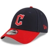NEW ERA NEW ERA NAVY/RED CLEVELAND GUARDIANS HOME THE LEAGUE 9FORTY SNAPBACK ADJUSTABLE HAT