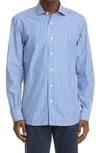 Zegna Centoquaranta Twill Button-up Shirt In Dk Blu Ck