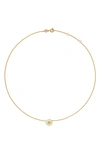 Tory Burch Kira Logo Colored Disc Pendant Necklace, 15.94-17.61 In Tory Gold / New Ivory
