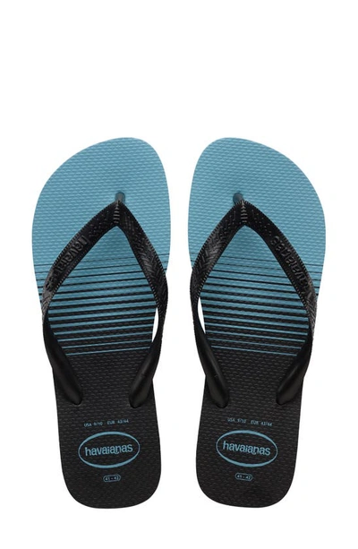 Havaianas Men's Top Basic Sandals Men's Shoes In Black/nautical Blue