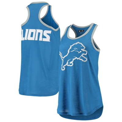 G-iii 4her By Carl Banks Blue Detroit Lions Tater Tank Top