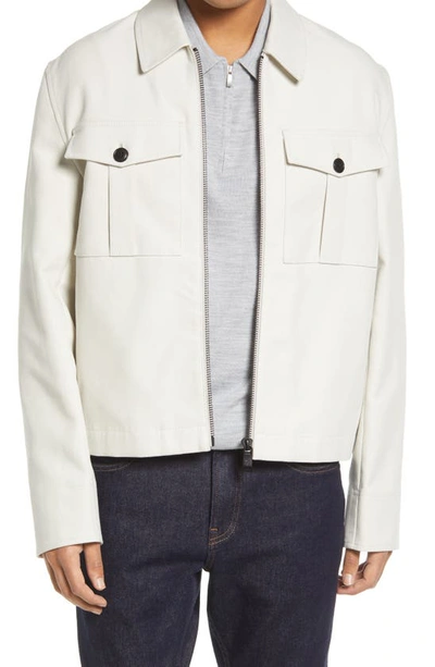 Ted Baker Bodley Double-faced Cotton Jacket In White