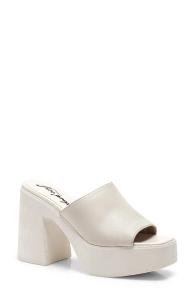 Free People Zoe Platform Slide Sandal In White