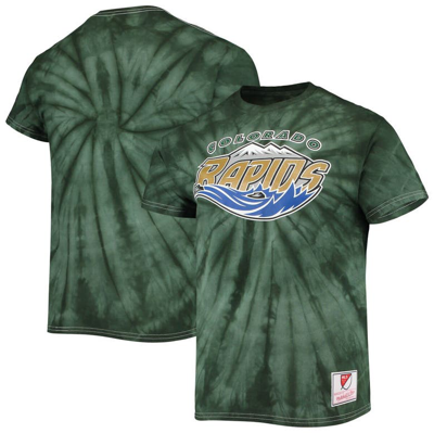 Mitchell & Ness Green Colorado Rapids Since '96 Tie-dye T-shirt