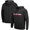 Colosseum Black Alabama Crimson Tide Lantern Pullover Hoodie In Black