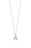 BONY LEVY ICON DIAMOND INITIAL PENDANT NECKLACE