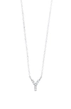 BONY LEVY ICON DIAMOND INITIAL PENDANT NECKLACE