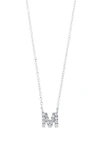 BONY LEVY ICON DIAMOND INITIAL PENDANT NECKLACE