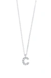 BONY LEVY ICON DIAMOND INITIAL PENDANT NECKLACE