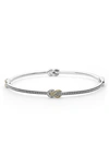 Lagos Newport Station Bangle In Diamond