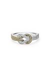 Lagos 18k Yellow Gold & Sterling Silver Newport Diamond Knot Band In Diamond