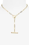 ROBERTO COIN ORO DIAMOND & RUBY LARIAT NECKLACE