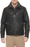 Levi's Faux Leather Zip-up Jacket In Black