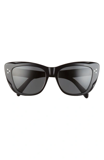Celine 54mm Cat Eye Sunglasses In Black