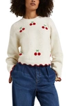 RIVER ISLAND CHERRY EMBROIDERED jumper