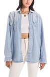 MOTHER THE WESTERN COTTON DENIM OVERSHIRT