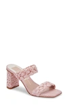 Dolce Vita Paily Raffia Sandal In Pink