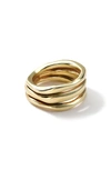 Ippolita Smooth Squiggle Triple Band Ring In 18k Gold