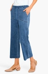 Nic + Zoe All Day Wide Leg Crop Jeans In Pacific
