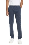 Billy Reid Stretch Cotton Straight Leg Chinos In Carbon Blue