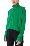 Sweaty Betty Harmonise Luxe Sweatshirt In Vivid Green