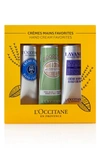 L'OCCITANE TRAVEL SIZE SHEA HAND CREAM FAVORITES SET $37 VALUE