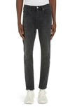 Acne Studios Max Stay Cotton Denim Jeans In Used Black