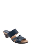 Trotters Maxine Slide Sandal In Navy