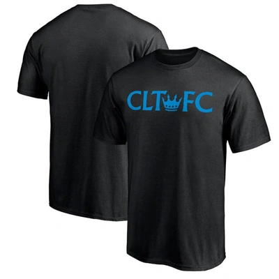 Fanatics Branded Black Charlotte Fc Secondary Logo T-shirt