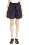 MERLETTE DUINEN EMBROIDERED TIE FRONT SHORTS