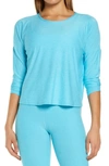 Beyond Yoga Morning Light Pullover In Capri Blue-grotto