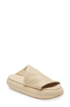 Marsèll Ciambellona Platform Slide Sandal In Pelle Volonata Biscuit