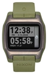 Nixon High Tide Digital Silicone Strap Watch, 44mm In Surplus