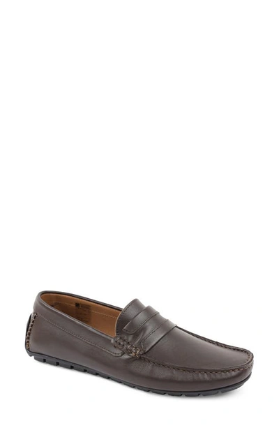 Bruno Magli Men's Xeleste Penny Loafer Men's Shoes In Dark Brown Leather