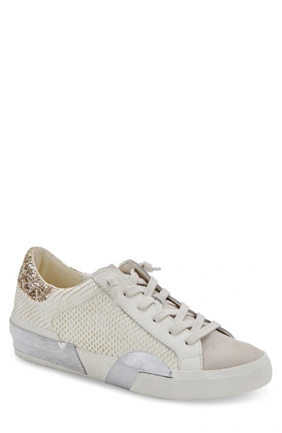 Dolce Vita Women's Zina Low Top Sneakers In Off White Embossed Leather