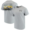 Image One Men's Gray Missouri Tigers Comfort Colors Campus Scenery T-shirt In Grey