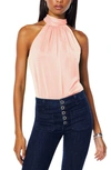 RAMY BROOK LORI STRETCH SILK HALTER TOP