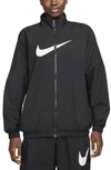 Nike Womens Black Other Materials Outerwear Jacket