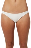 O'neill Saltwater Solids Rockley Bikini Bottoms In Vanilla