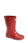 Hunter Original Kids First (18 Months-8 Years) Rain Boots In Red