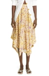 Altuzarra Sousanna Printed Handkerchief Midi Skirt In Jarcaranda Bundle
