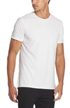 Cuts Trim Fit Split Hem Crewneck T-shirt In White