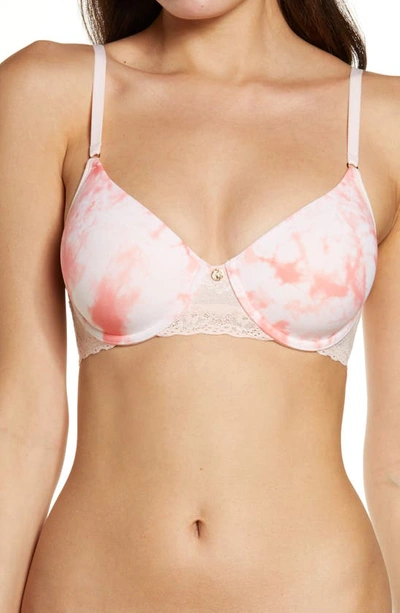 Natori Bliss Perfection All Day Underwire Contour Bra In Sunrise Tie Dye Print