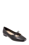 Trotters Honesty Womens Slip On Flat Ballet Flats In Black