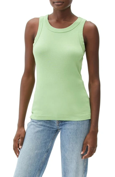 Michael Stars Paloma Cotton Tank Top In Kiwi