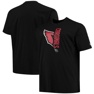 New Era Men's  Black Arizona Cardinals Big And Tall 2-hit T-shirt