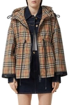 BURBERRY BURBERRY BACTON VINTAGE CHECK HOODED JACKET